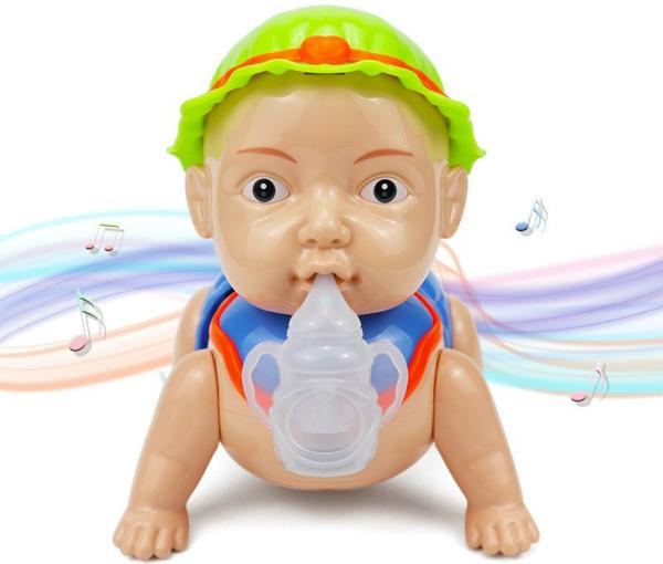 Sanjary Multicolor Plastic Cute Baby Crawling Toy Running Naughty With