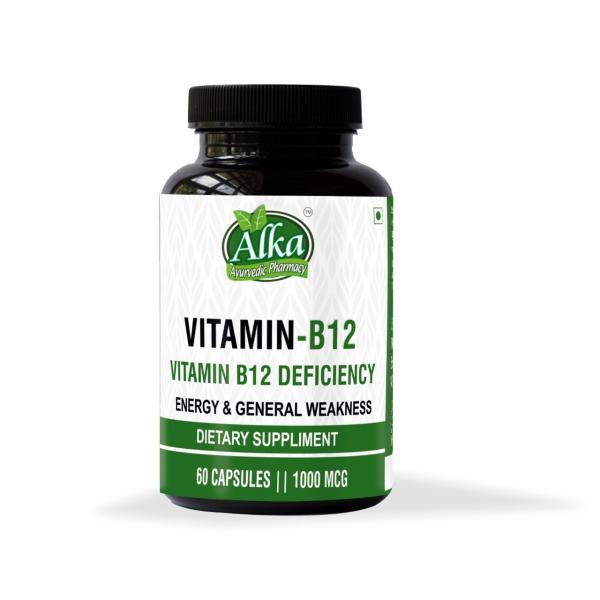 Alka Ayurvedic Pharmacy Vitamin B12 Capsules 1000 mcg