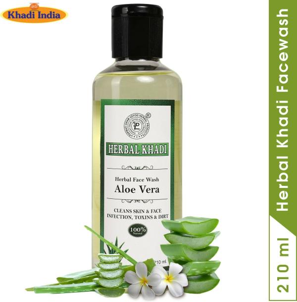 Herbal Khadi Aloevera 100 Natural Purifying Face Wash for Dry Skin
