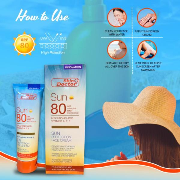 Secret Beauty Shine Skin doctor sun protection face cream 80 SPF UVA