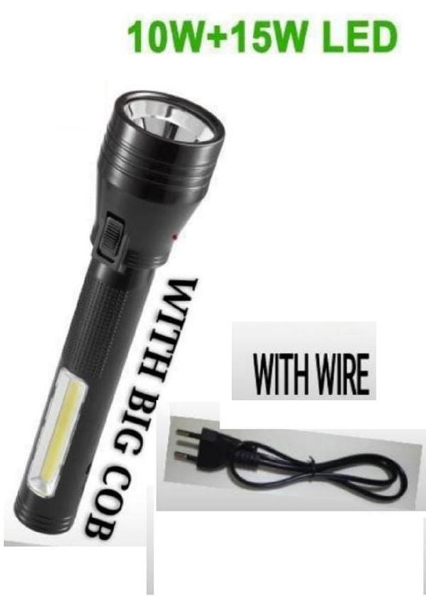 Premium 10W+15W Dual 2 in1 Rechargeable Long Range Torch With