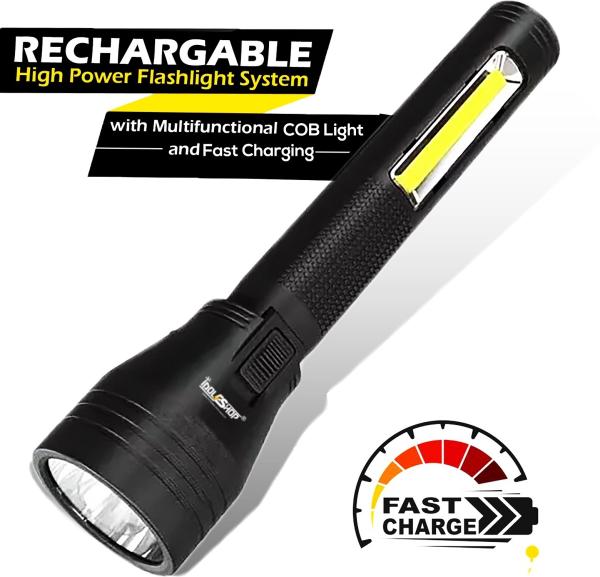 Premium 10W+15W Dual 2 in1 Rechargeable Long Range Torch With