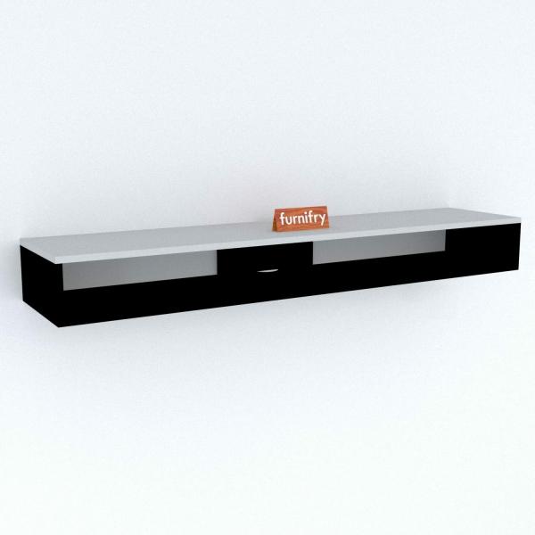 Furnifry Wooden Wall Mounted Floating TV Stand for Living Room with