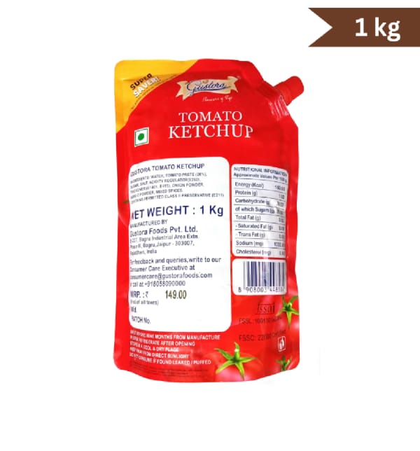Gustora Tomato Ketchup 1 kg JioMart