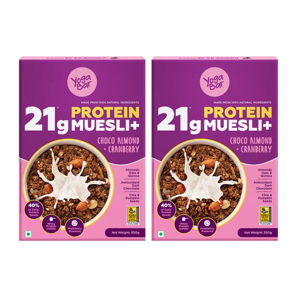 Yogabar Protein Muesli 350g pack of 2 JioMart