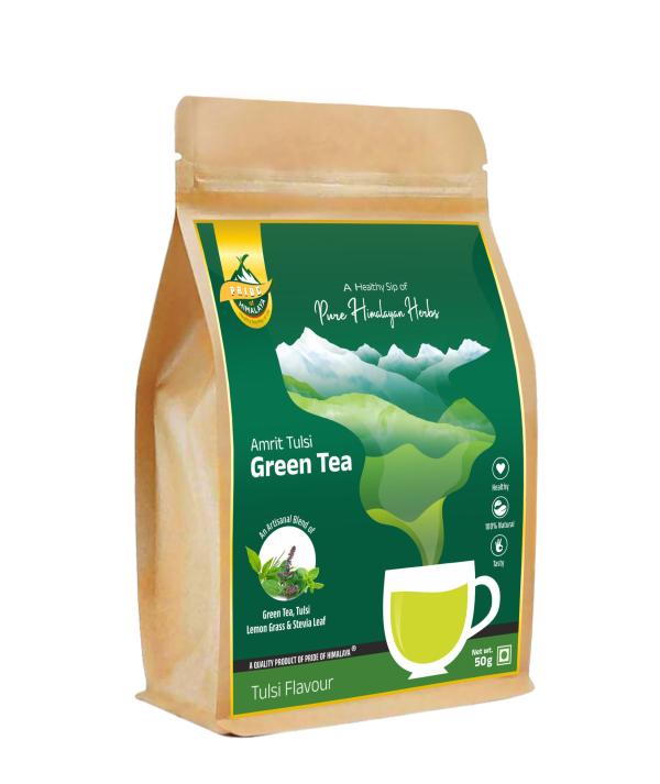 PRIDE OF HIMALAYA Tulsi Green Tea, Himalayan Classic Tulsi Tea for