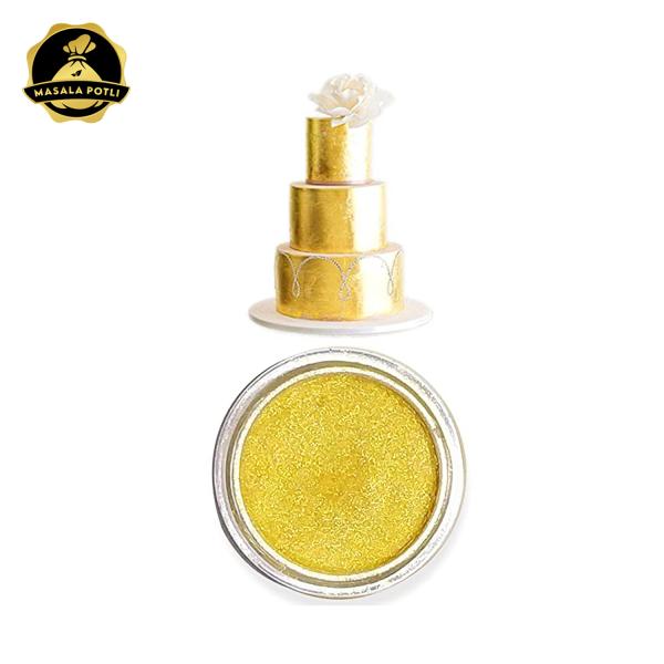 Edible Dust Combo For Cake, Cupcake Painting Fine Shimmer Dust Golden & Silver, 4.25 Grams Each