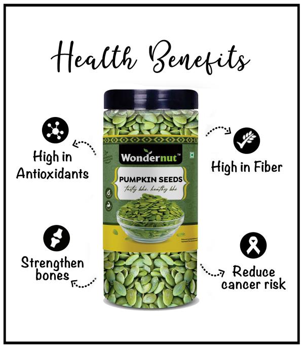 Wondernut Healthy Premium Pumpkin Seeds 400gm (200 Pack of 2) JioMart