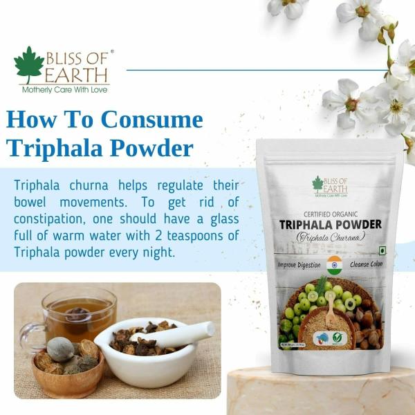 Bliss of Earth Organic Triphala Powder Churan& Natural AMLA Powder help