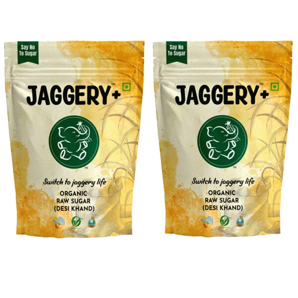 Jaggery+ Organic & Hygienic Jaggery Cubes Pack of 2 (2x400gm) JioMart