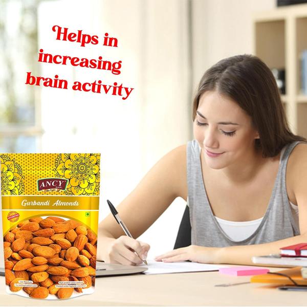 Ancy Gurbandi Almonds 1 kg (4 X 250 g) High in fiber & Boost Immunity