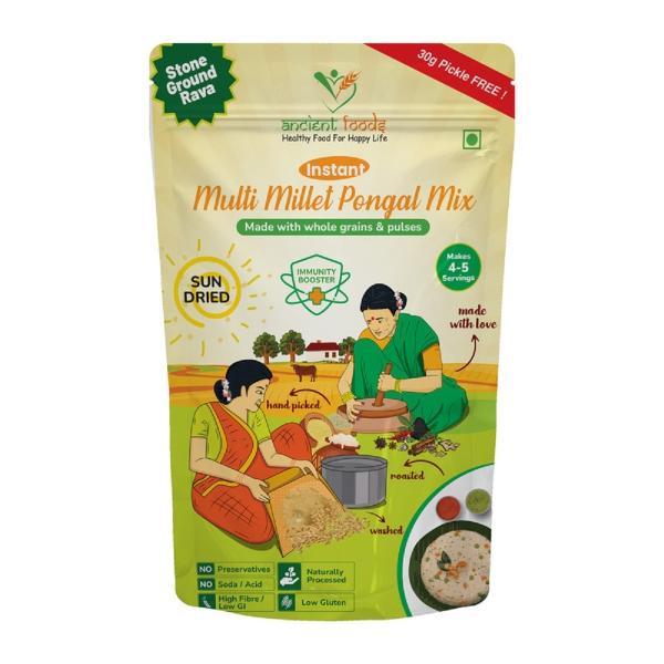 ANCIENT FOODS MULTI MILLET PONGAL MIX250G PACK OF 2 JioMart