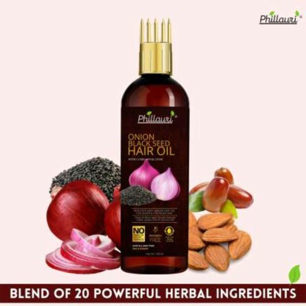 Phillauri Onion Hair Oil With Black Seed Oil Extracts Controls Hair