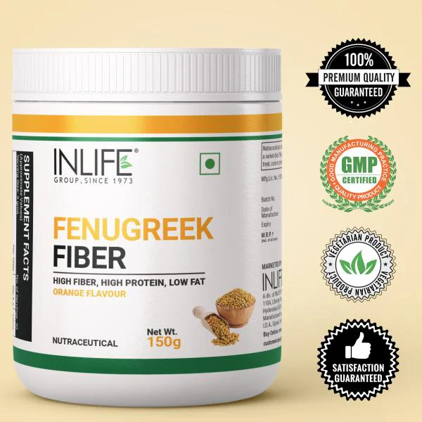 INLIFE Fenugreek Fibre Powder from Fenugreek Seed Extract for Weight