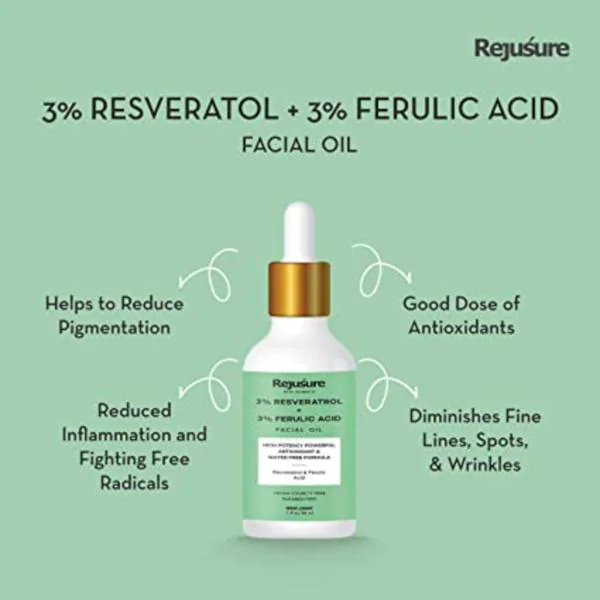 Rejusure 3 Resveratrol And 3 Ferulic Acid Facial Oil 30 ml JioMart