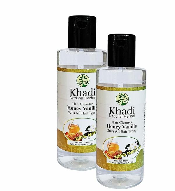 Khadi Natural Herbal Honey Vanilla Shampoo For dull And Dehydrated