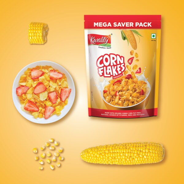 Kwality Corn Flakes 1.2kg Pouch JioMart