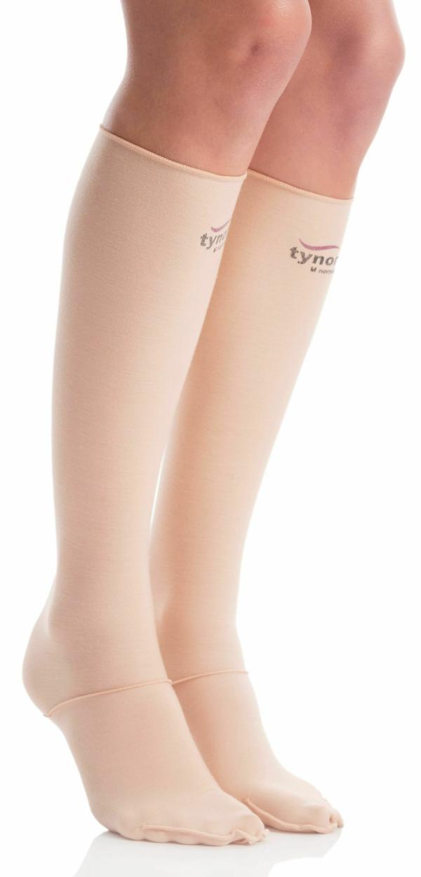 Tynor Compression Garment Leg Below Knee Closed Toe, Beige, Medium Wide, 1 Pair JioMart