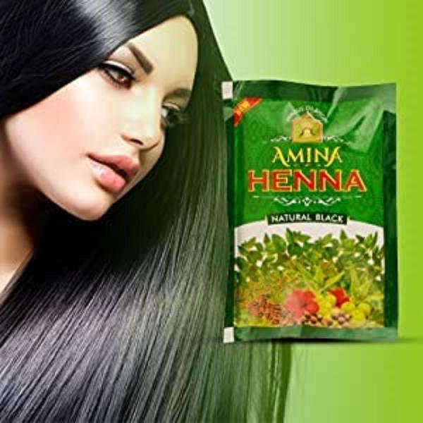 Amina Henna Natural Black 250 Grams (10 Sachets Of 25 Grm Each) - JioMart