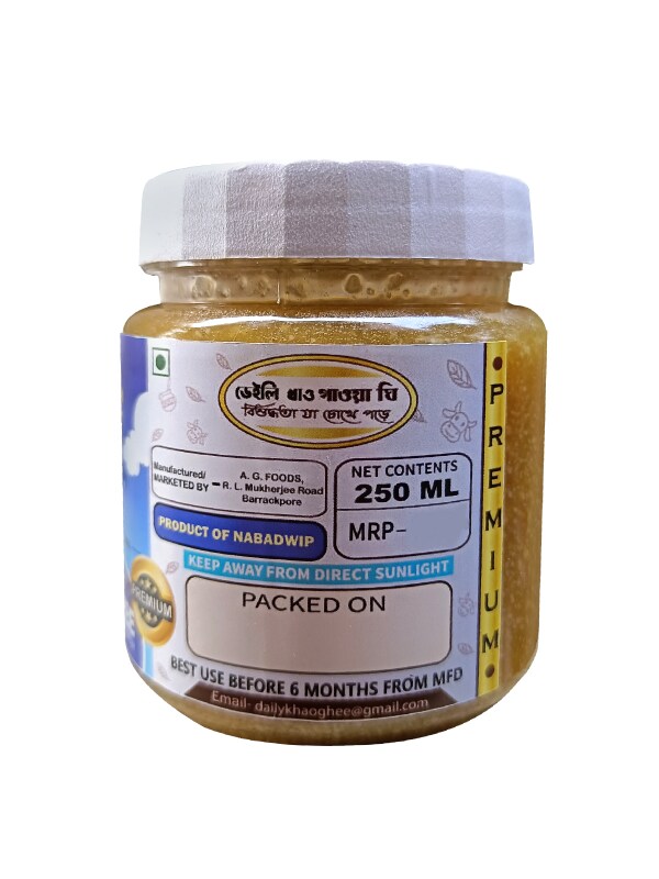 Daily Khao Pure Bengali Cow Ghee 250ml (Pack of 2) Quality product
