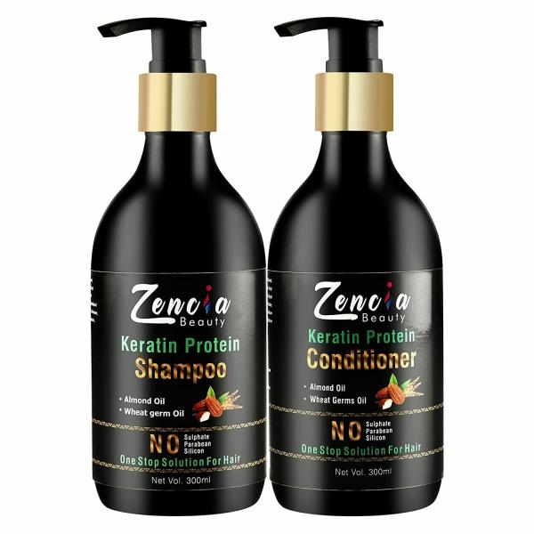 Zencia'S Keratin Protein Shampoo and Conditioner Sulfate Free/Paraben