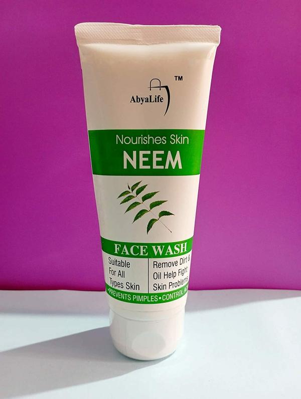Abyalife Neem Face wash, Nourishes skin anti aging, anti bacterial face
