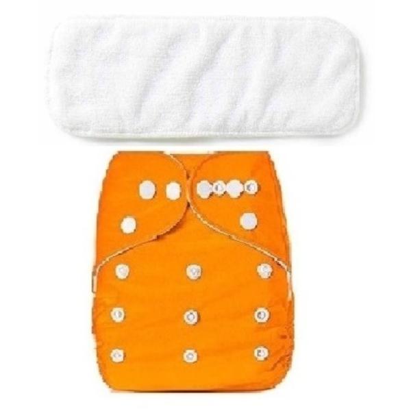 Babique Orange Diaper Nappy with White Insert 02 Years