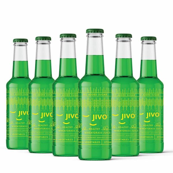 JIVO Healthy Wheatgrass Super Juice, Ginger Ale Flavour, Sugar Free