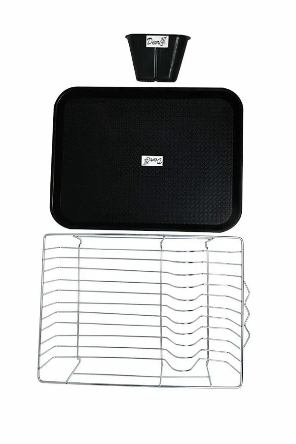 Devashree Stainless Steel Dish Drainer Basket for Kitchen/Dish Drying