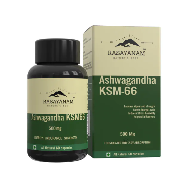 Rasayanam Ashwagandha KSM66 (500 mg) Strongest Ashwagandha Extract