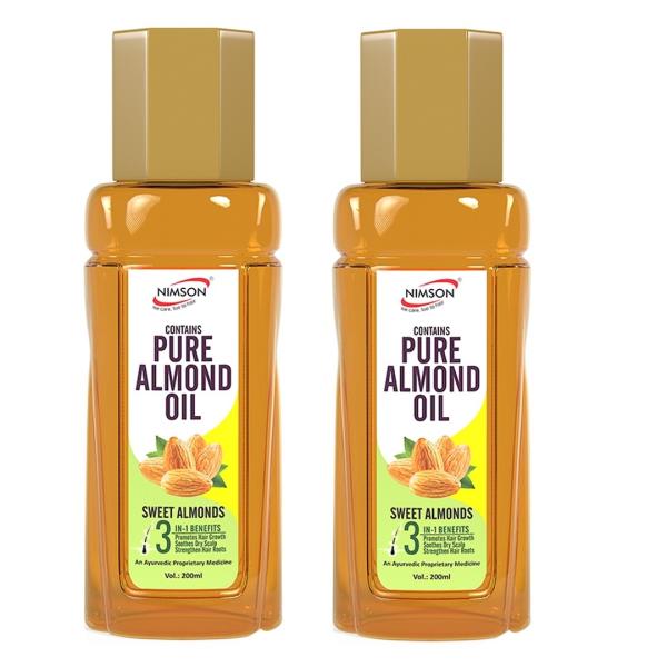 Nimson Almond Hair Oil With Almonds, Amla For Hair Follicles and Scalp