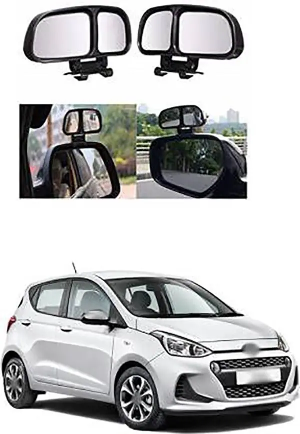 Aarya Traders Blind Spot Manual Remote Car Mirror (Pack of 2), Model