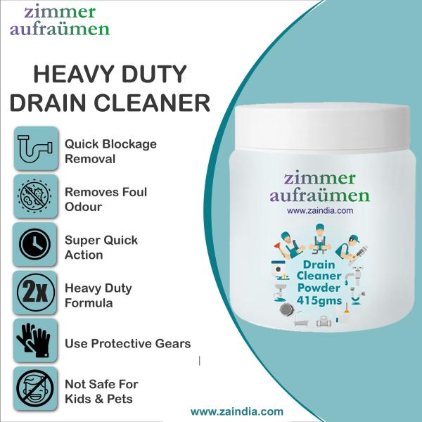 Zimmer Aufraumen 415gms Heavy Duty Drain Cleaner & Blockage Opener