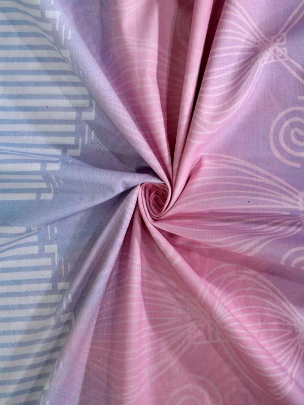 Bombay Dyeing 210 TC Cotton King Size Floral Flat Bedsheet (Blue) JioMart