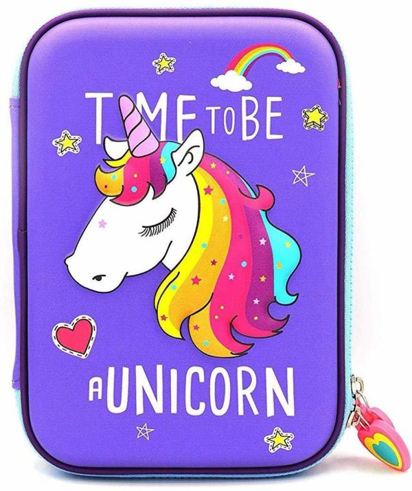 Fullkart Unicorn Pencil Case Pouch Unicorn Art EVA Pencil Box (Set of 1