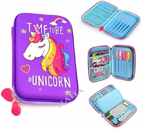 Fullkart Unicorn Pencil Case Pouch Unicorn Art Eva Pencil Box Set Of 1