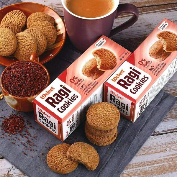 Weleet Assorted Cookies Pack of 4 x 90g (Grain, Millet, Ragi & Banana