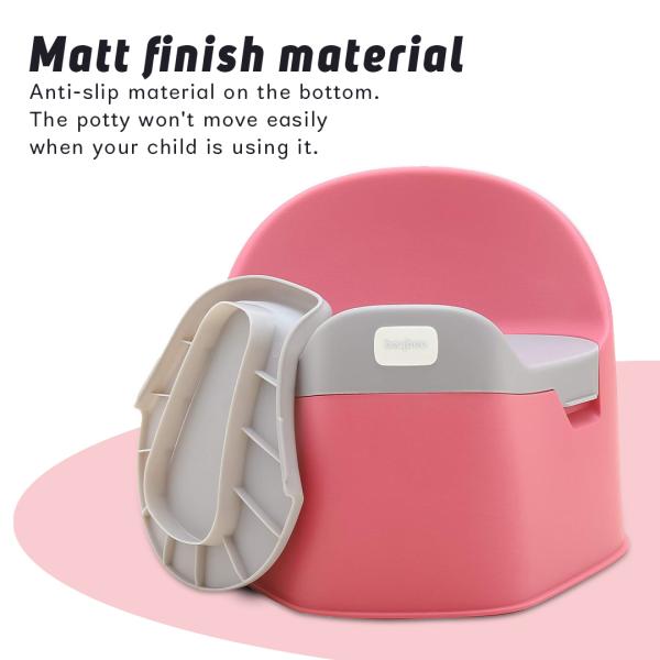 Baybee Pink Potty Training Seats with Removable Tray, High Back Support