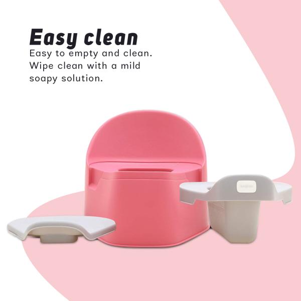 Baybee Pink Potty Training Seats with Removable Tray, High Back Support