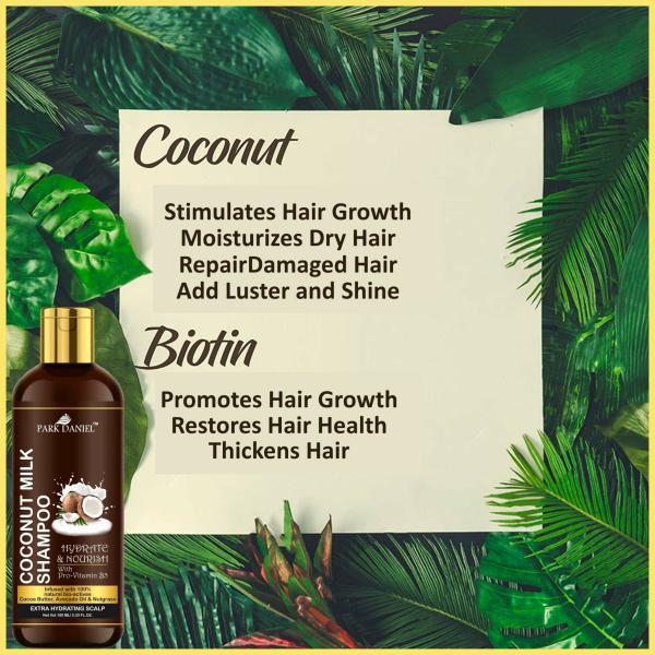 Park Daniel Premium Jaborandi Herbal Hair Oil And Coconut Milk Herbal Shampoo For Hair Growth