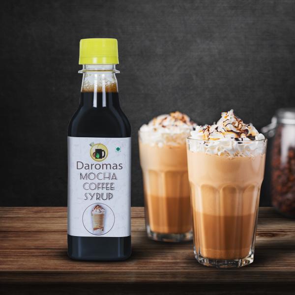 D'aromas Mocha Coffee Syrup 250ml, Coffee Syrup ideal for Shakes