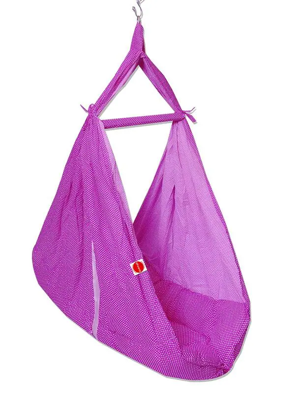 Vparents Purple Cotton Baby Swing Cradle Set (Pack of 3) JioMart