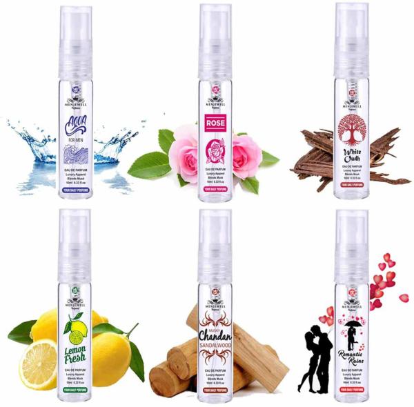 Menjewell Luxury Perfume Gift Set Pack of 6 Eau de Parfum 60 ml For
