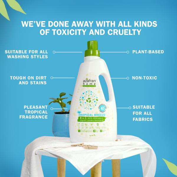 Tropical Breeze 6 in 1 Plant Based Liquid Laundry Detergent 1L JioMart