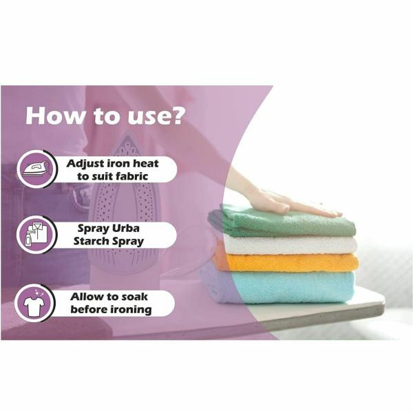 GREENEEM Urba Starch and Iron SprayFabric stiffener spray for clothesAll types of clothes