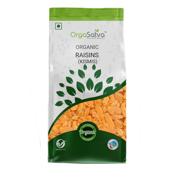 OrgaSatva Organic Raisins / Kismis 500 gm JioMart