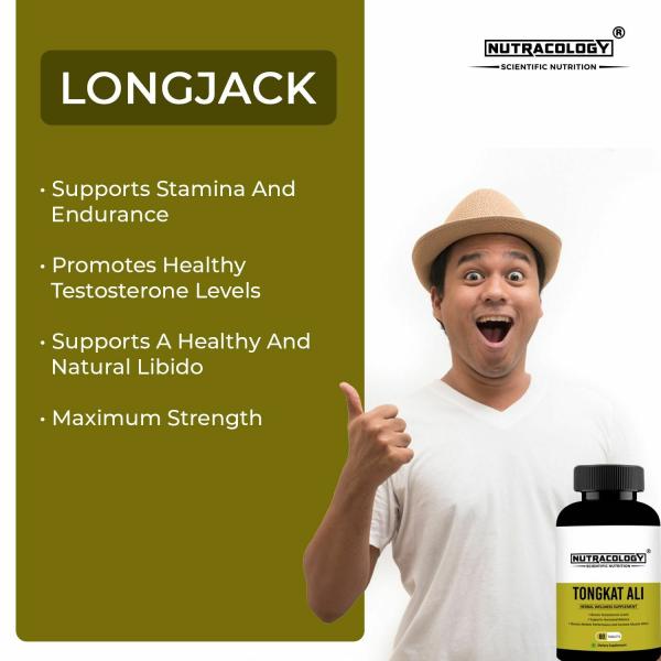 Nutracology Tongkat ali Testosterone Booster for Stamina Energy and