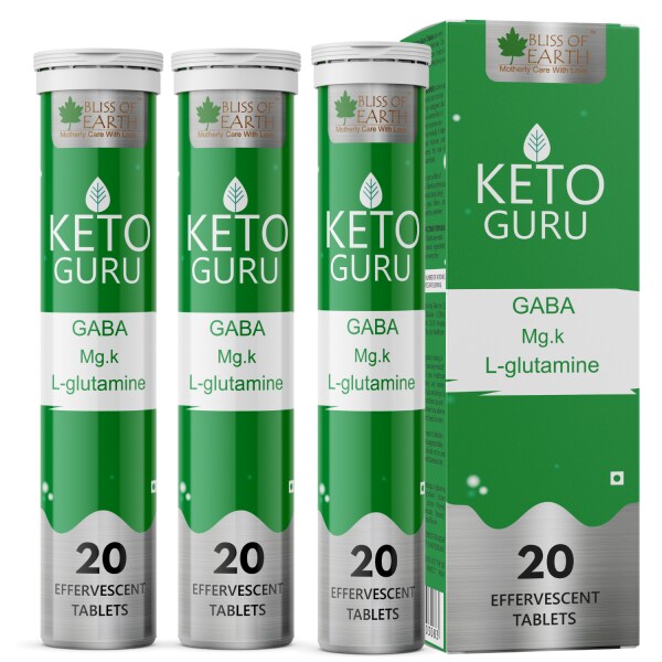 Bliss of Earth Keto Guru Effervescent Tablets For Weight Loss For Men