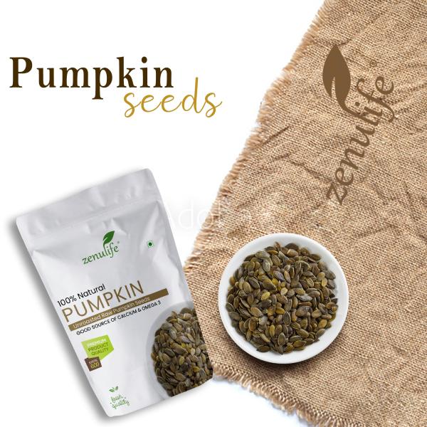 Zenulife Pumpkin Seeds for Eating Fibre Rich 1Kg JioMart