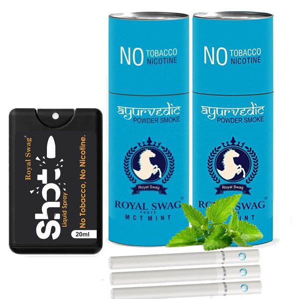 ROYAL SWAG Ayurvedic & Herbal Cigarette, Mint Flavour Smoke Tobacco